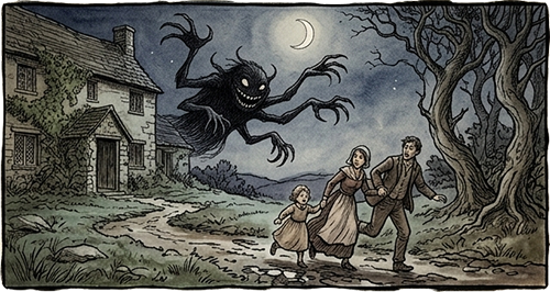 A Boggart drives a family from their home.Picture