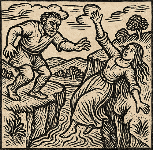 Hedessa falls from the cliff